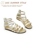 thumbnail image 5 of Girls Summer Gladiator Sandal, Kids Casual Open Toe Strappy Sandals, 5 of 6