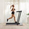 thumbnail image 2 of Home Treadmill with LED Screen, 0–7.5 MPH Speed, Walking Jogging Running Machine with Wheels for Easy Storage, 2 of 6