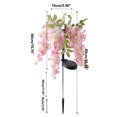 thumbnail image 2 of Garland Christmas, Solar LED Outdoor Wisteria Garden Lighting Lamp Automatic Charging Solar Garden Lights Large Realistic Flowers for Courtyard Front Yard Christmas Decorations, 2 of 2