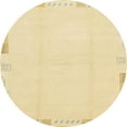 thumbnail image 1 of Ahgly Company Machine Washable Indoor Round Abstract Sun Yellow Area Rugs, 7' Round, 1 of 7