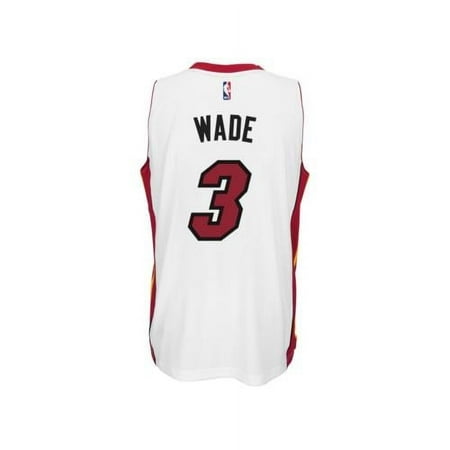 adidas Men's Miami Heat Dwyane Wade Christmas Day Swingman Jersey SMALL WHITE