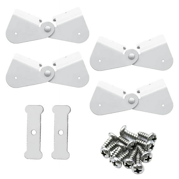 4 Pack Gutter Downspout Extensions Gutter Hinges Downspout Extension for Rectangle or Square Downspo White Metal