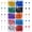 Classic Colors, variant on Atefa 500 Pieces Map Push Pins Map Tacks Plastic Round Head Tacks with Steel Points (Multicolor,1/8 Inch)