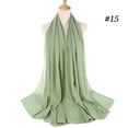 thumbnail image 4 of JAHH Scarfs Women Lightweight Chiffon Scarf Fashion Sheer Head Shawls and Wraps Ladies Plain Bubble Scarf Hijab Wrap Shawls for All Season, 4 of 9