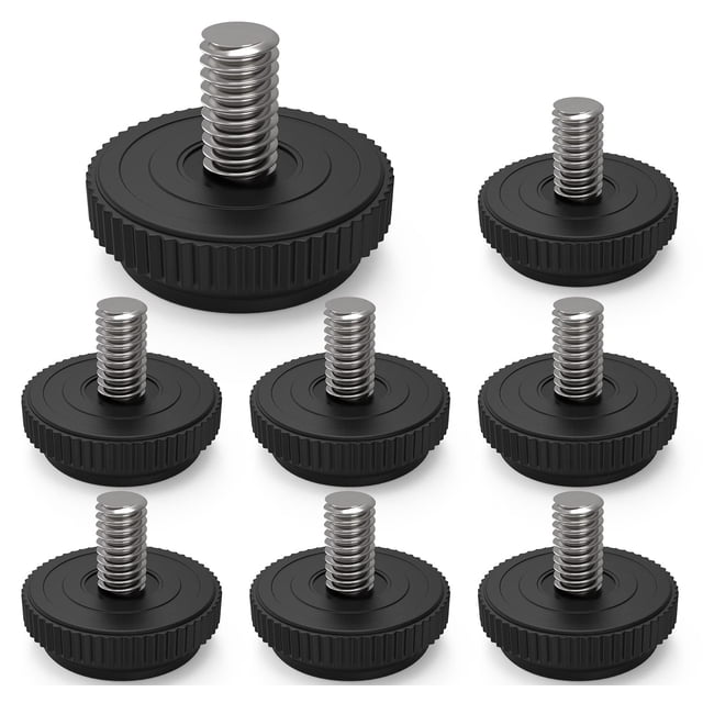Patas niveladoras ajustables de acero inoxidable ONEHOME 5/16-18, 8 piezas