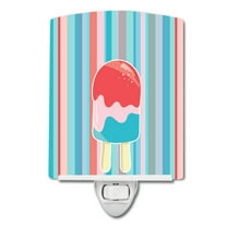 Caroline's Treasures BB7062CNL Ice Pop Popcicle Red Pink Blue Ceramic Night Light, 6x4x3", multicolor