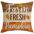 thumbnail image 2 of InsCrazy Autumn Pumpkin Throw Pillow Covers 18x18 Maple Leaves Couch Pillow Cases Thanksgiving Cushion Covers for Home Outdoor Sofa Decor (1Pcs), 2 of 7