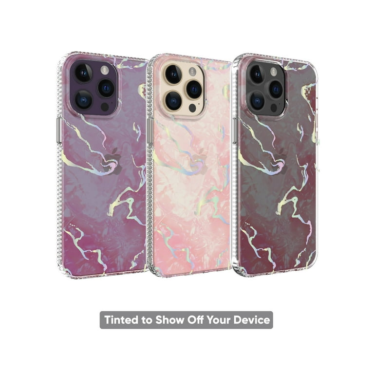 onn. Phone case for iPhone 14 Pro Max - Pink Pearlescent onn. Phone case for iPhone 14 Pro Max - Pink Pearlescent