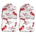 thumbnail image 3 of LAKIMCT Cute Winter Cardinal Birds Car Seat Covers Vehicle Front Seat Covers Universal Fit Seat Protector, 3 of 9