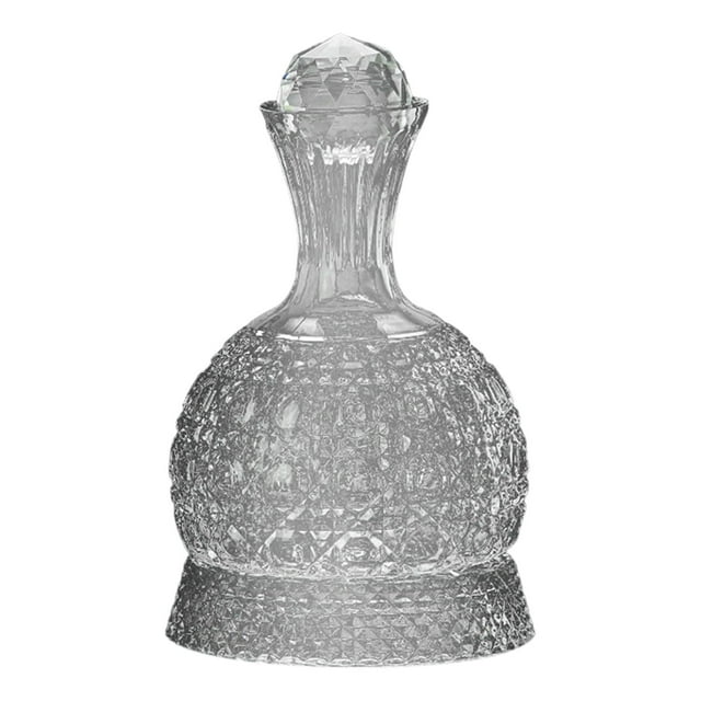 Rongfmy Carafe Rouge 1500ml Carafe à Liqueur avec Couvercle Carafe à Whisky Cadeaux