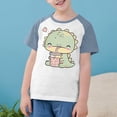 thumbnail image 3 of RXIRUCGD 2025 Vêtements d'Été pour Enfants Tout-Petits Garçons Filles Mode Mignon Col Rond Imprimé Manches Courtes Haut, 3 of 7