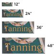 thumbnail image 3 of Tanning Vinyl Decal 2 Pack of 12 Inch x 5 Inch Weatherproof Heavy-Duty Adhesive Backing | Beauty Services, Professional Equipment, Clear Messaging | Made in USA, 3 of 6