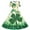 Beige, variant on Girls Fancy Dress St Patricks Day Short Sleeves Crew Neck A-Line Dress Retro Vintage Green Swing Dress Four Leaf Clover Pattern Costume Dancing Dress Green 5-6 Years