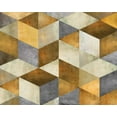 thumbnail image 2 of Knutsen, Conrad 14x12 Gold Ornate Wood Framed with Double Matting Museum Art Print Titled - Cubist Light, 2 of 4