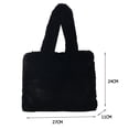 thumbnail image 2 of Bolsa de viaje de felpa Casual Otoño Invierno femeninos cálido suave Simple para el trabajo JShteea Para Estrenar, 2 of 9