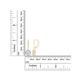 thumbnail image 6 of Halo Lever Back Dangle Drop Earrings Lab Created Moissanite Diamond In 14K Yellow Gold Over Sterling Silver Jewelry For Women (G-H Color, 1.50 Cttw), 6 of 8