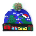 thumbnail image 2 of Unisex LED Light Up Christmas Hat Warm Knitted Beanie Holiday Xmas Hat for Women Men Kids Party, 2 of 3