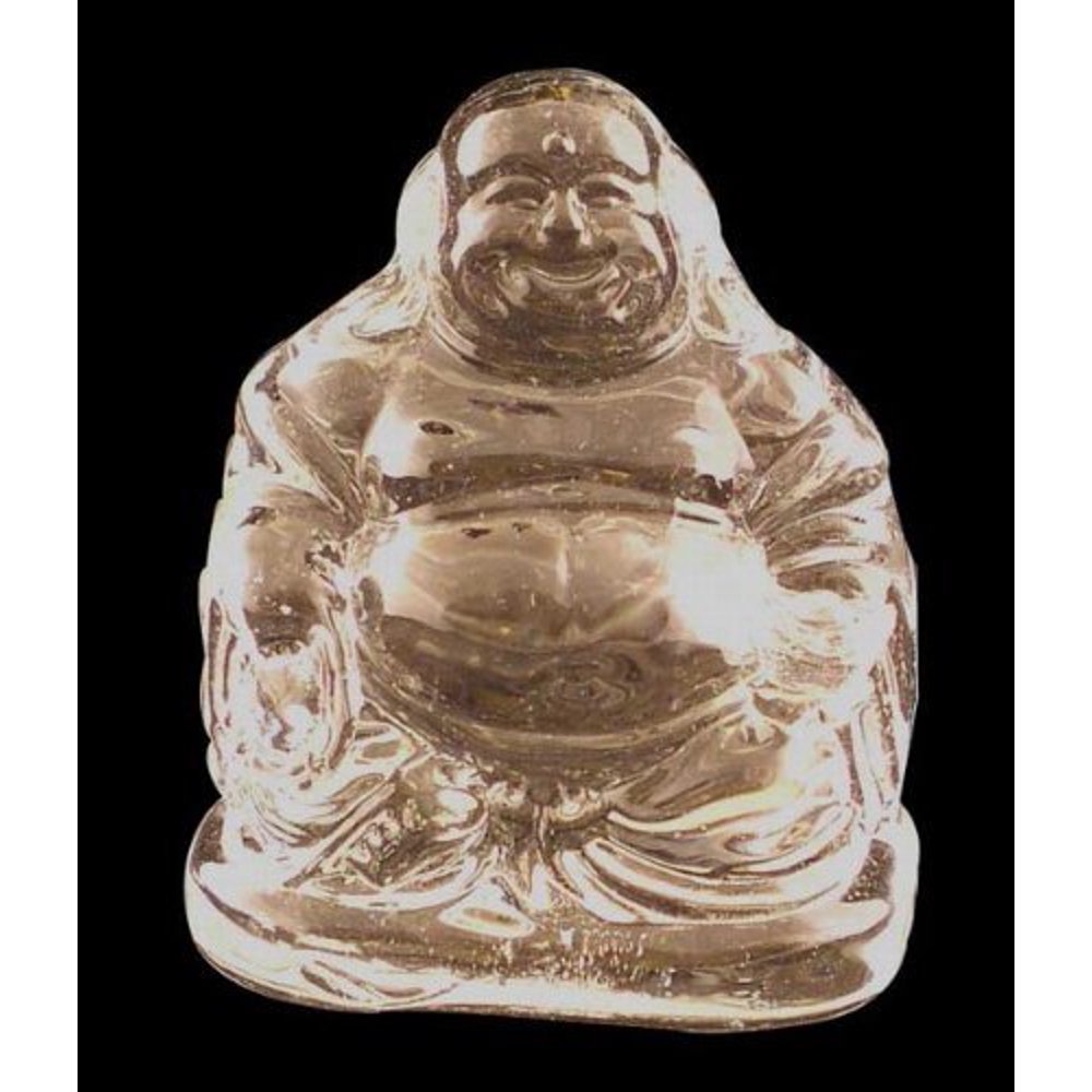 Crystal Glass Art Chinese buddha Figurine