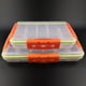 thumbnail image 2 of Caja de pesca, caja de cebo de plástico impermeable, caja de almacenamiento de pesca, soporte de gancho, hebilla amarilla pequeña Feliz Sencillez, 2 of 5