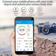 Bluetooth Smart Bathroom Scales for Body Weight Digital Scale Body Fat BMI Scale,Auto Body Composition Analyzer with Smartphone APP,Best Fitness Weight Loss Scale Health Monitor-Black