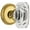 Gold, variant on Grandeur 828490 Newport Solid Brass Privacy Set - Bronze