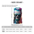 thumbnail image 4 of Naloa Modern Abstract Colorful Skull A Basketball Jersey Reversible Men's Mesh Athletic Sports Shirts Training Practice S-4XLMedium, 4 of 6