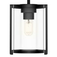 thumbnail image 6 of Hunter - Astwood 1-light Matte Black, Mini Pendant Light, Dimmable, Caged Style, Cylinder Shaped, for Bedrooms, Dining, Living Rooms - 19005, 6 of 11