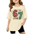 thumbnail image 4 of 67 shirt G'irls Summer Short Sleeve T Shirt Cute Cartoon Number Print Casual Top Tee Shirt For K'ids Youth, 4 of 4