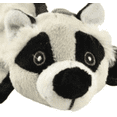 thumbnail image 3 of SteelDog Flat Bumpy Raccoon Plush Dog Toy, Squeaker Dog Toy, Tennis Ball Head, Rope Body, Crinkles for Interactive Play, 3 of 4