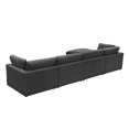thumbnail image 5 of Rustic Manor Saniyah Charcoal Linen Sofa Chaise, 5 of 9