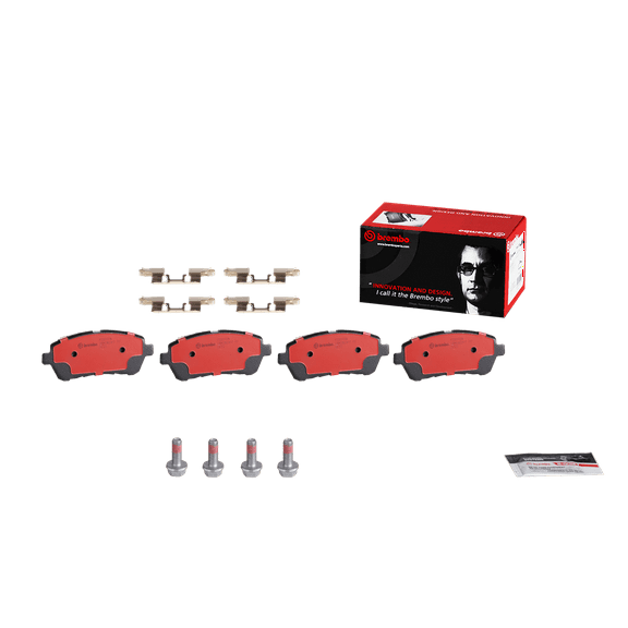 Brembo 11-19 Ford Fiesta Front Premium NAO Ceramic OE Equivalent Pad