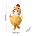 thumbnail image 3 of Anhility Mini Easter Chicks, Pink Baby Chicks Toy Plush Chicks Figurines Hanging Decorations for Easter Birthday Wedding Party Table Centerpieces DIY Garden, 5.51"x3.14", Pink, 3 of 6