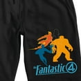 thumbnail image 2 of The Fantastic Four: First Steps Character Silhouette on Black Adult Lounge Short-XS, 2 of 5