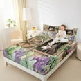 thumbnail image 5 of Homewish Cartoon Rustic Donkey Twin Sheet Sets for Kids, Western Green Cactus Twin Fitted Sheet, Countryside Theme Flat Sheet, Microfiber Bedroom Decor, 3pcs, 5 of 8
