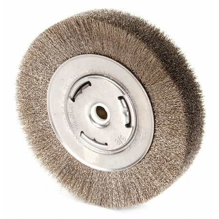 UPC: 0012382034801 | Weiler Crimped Wire Wheel Brush Arbor 6 In. 93007