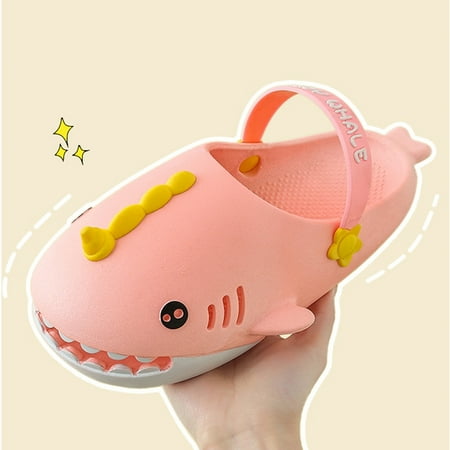 

slipper for Women Ladies Summer Slippers Quick Dry Shower Cute Ultra Soft Massage Stereo Shark Lightweight Sandals And Slippers EVA Dress Sandals for Women Pink