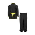 thumbnail image 2 of Doomiva Kids Boys Girls Kung Fu Suit Unisex Children Dragon Embroidery Tai Chi Outfit Chinese Martial Black 150, 2 of 7