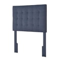 thumbnail image 3 of Tête de Lit Double Mi-Longue en Denim Bleu, 3 of 6
