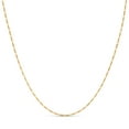 thumbnail image 5 of Kezef 1.5mm Sterling Silver Figaro Chain Necklace 30 Inch – Italian Gold Plated Jewelry, 5 of 8