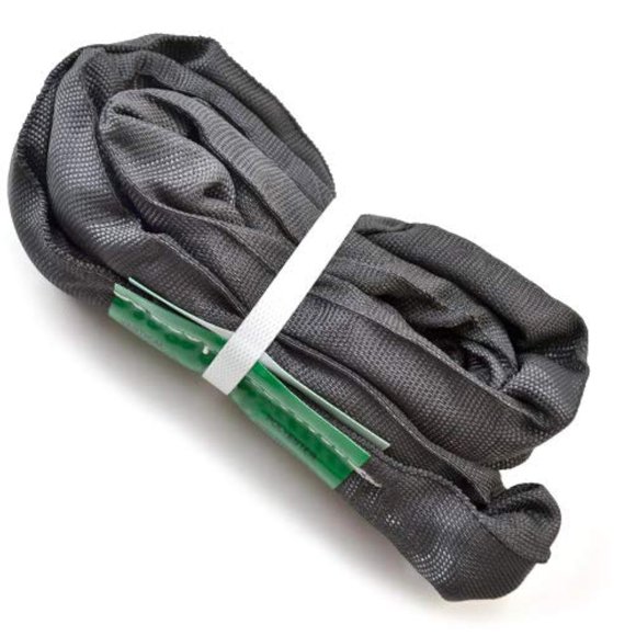 runner deer Black Spanset Round Slings for Aerial Lyra Hoop Rig Aerial Silks Handing, Polyester Lifting Strop, Working Load Limit for Round Sling – 2 Tonne, Multiple Spanset Sizes (0.75 M/ 2'5" FT)