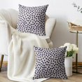 thumbnail image 3 of Navy Blue Cream Polka Dot Throw Pillow Covers 20x20 Set of 2 Rustic Boho Style Decorative Pillow Cases Outdoor Farmhouse Decoration for Sofa Couch Bed, 3 of 6