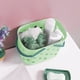 thumbnail image 4 of Organizador portátil para ducha con cesta de almacenamiento impermeable de gran capacidad para artículos de limpieza de baño y organización de cocina, asa resistente Aestivo | Verde claro |, 4 of 6