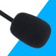 thumbnail image 4 of Mini micrófono para grabación de vídeo con cancelación de ruido para teléfono inteligente, para exteriores, color negro, 4 of 5