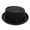 02# (Black), variant on Summer Breathable Mesh Pork Pie Hat, Lightweight Straw Fedora Bowler Sun Hat for Women Men, Packable Crushable Beach Travel Hat (Black)