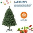 thumbnail image 2 of Artificial Christmas Tree, Lifelike Spruce Holiday Tree, Hinged Branch Design, Foldable Metal Stand, Perfect for Home, Office, and Party Decor, Easy to Assemble, 2 of 8