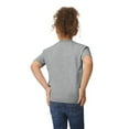 thumbnail image 4 of Gildan Toddler Heavy Cotton T-Shirt, Short Sleeve Taped Neck Shirt, Sport Grey Tee, Size 5T, 4 of 5