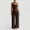 Brown, variant on Purcolt Women's 2 Piece Dressy Casual Slim Fit Tank Top and Wide Leg Pants Summer Casual Lounge Sets Matching Outfits Sets