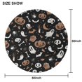 thumbnail image 6 of Vintage Halloween Pattern Round Tablecloth 60"x60",Wrinkle Wipeable Table Cloth for Kitchen Dining Room Picnic Patio Party, 6 of 6