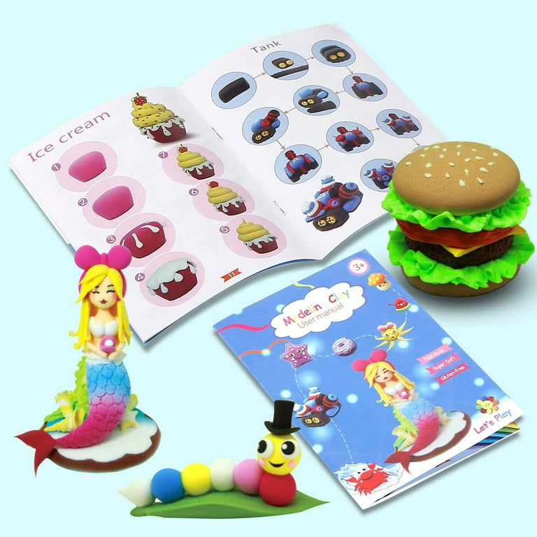 iFergoo Modeling Clay Kit - 36 Colors Magic Air Dry Ultra Light Clay, Safe & Non-Toxic, Great Gift for Children.