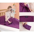 thumbnail image 4 of Jitty Sleeping Bag Liner 83"x45",Portable Lightweight Sleeping Bags,Travel Sheet with Pillow Slot for Adult Teen Hotel Travel Camping Home (Purple), 4 of 8